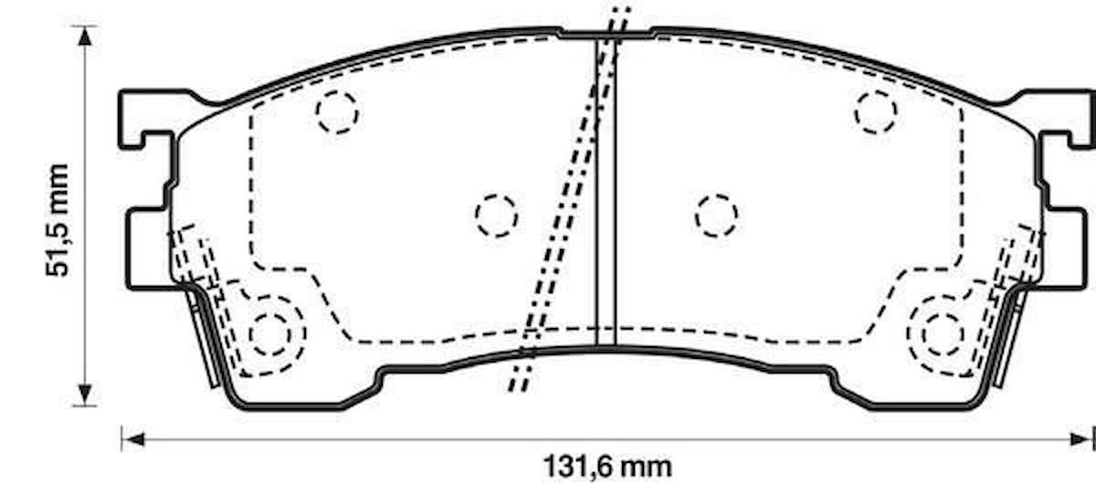 Mazda 323 Ön Fren Balata [Maher] (GAYR2328ZA)